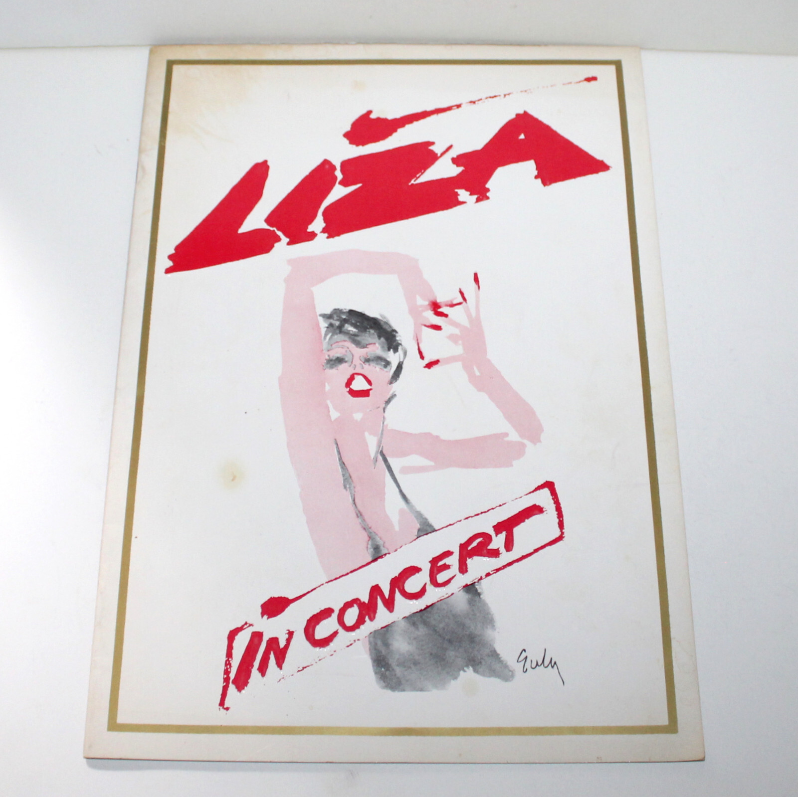 Vintage Liza Minnelli In Concert Souvenir Program 1979 1980 Broadway Theater