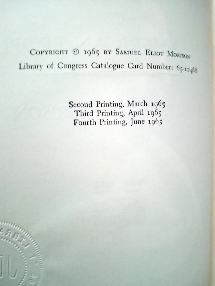 VTG 1965 SAMUEL ELIOT MORISON THE OXFORD HISTORY OF THE AMERICAN PEOPLE HC BOOK