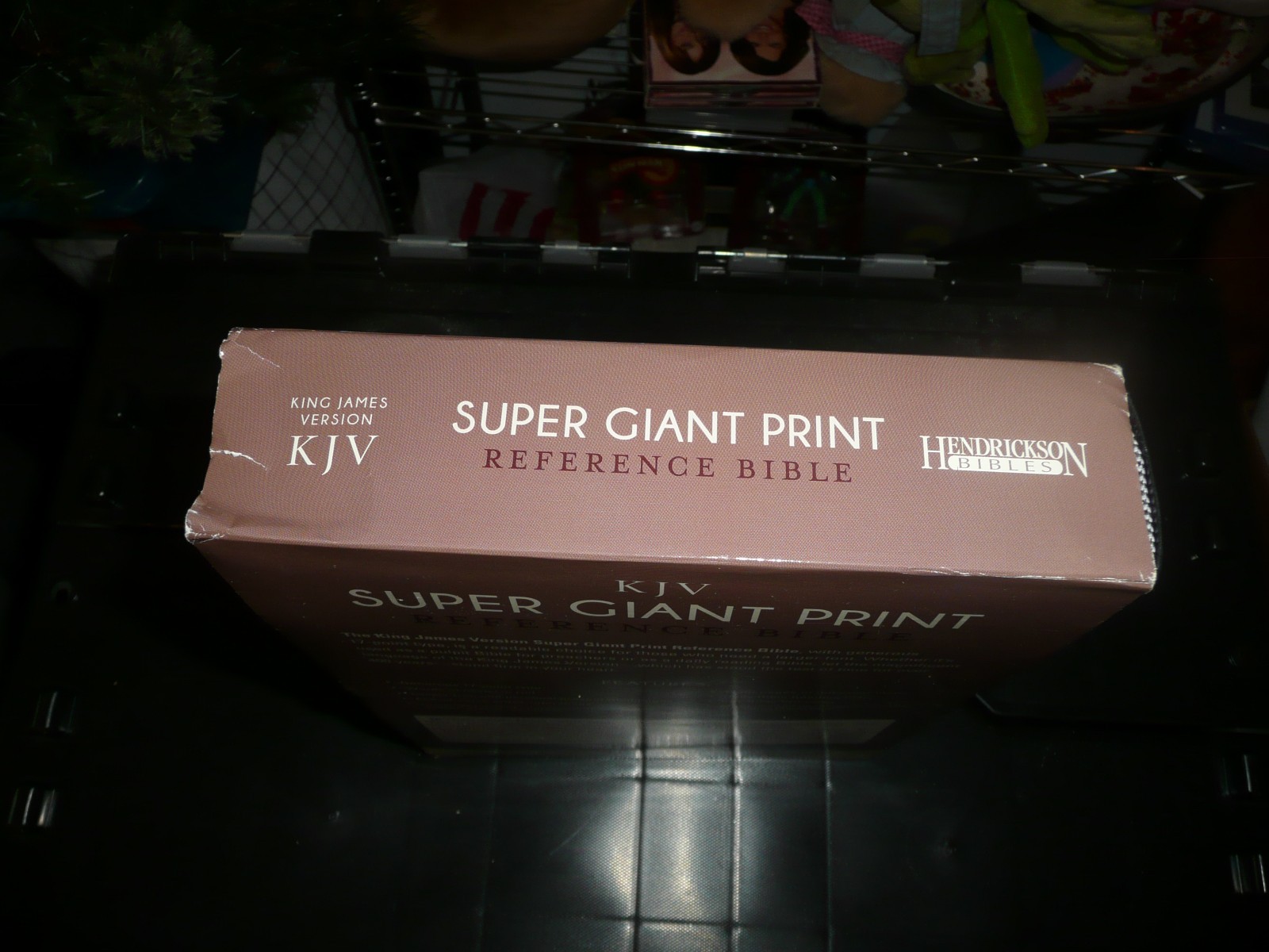KJV Super Giant Print Bible – Leather Bound By Hendrickson Bibles New