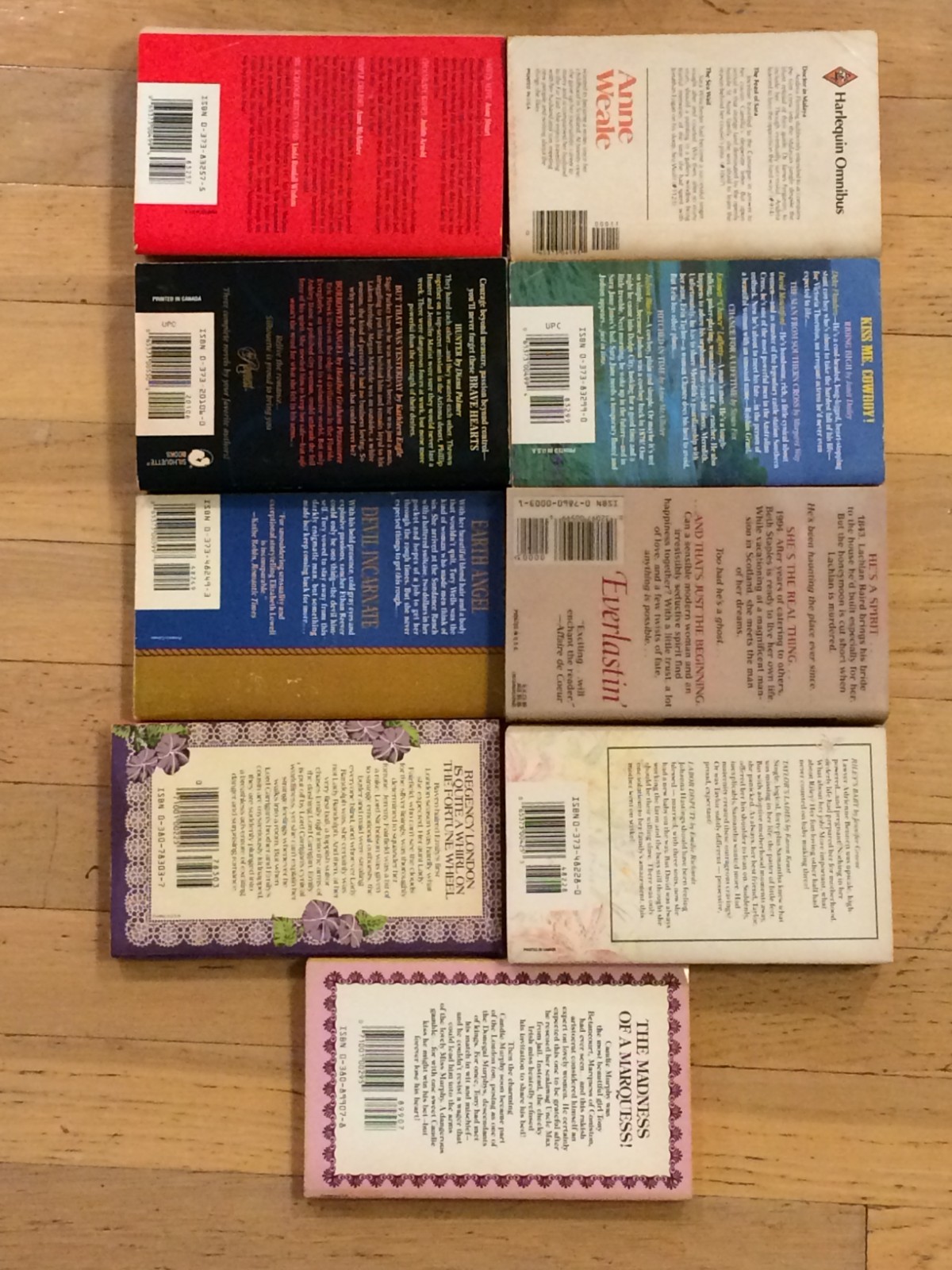 Qty 9 – Random Romantic Novels – Misc Authors – Paperback lot 6