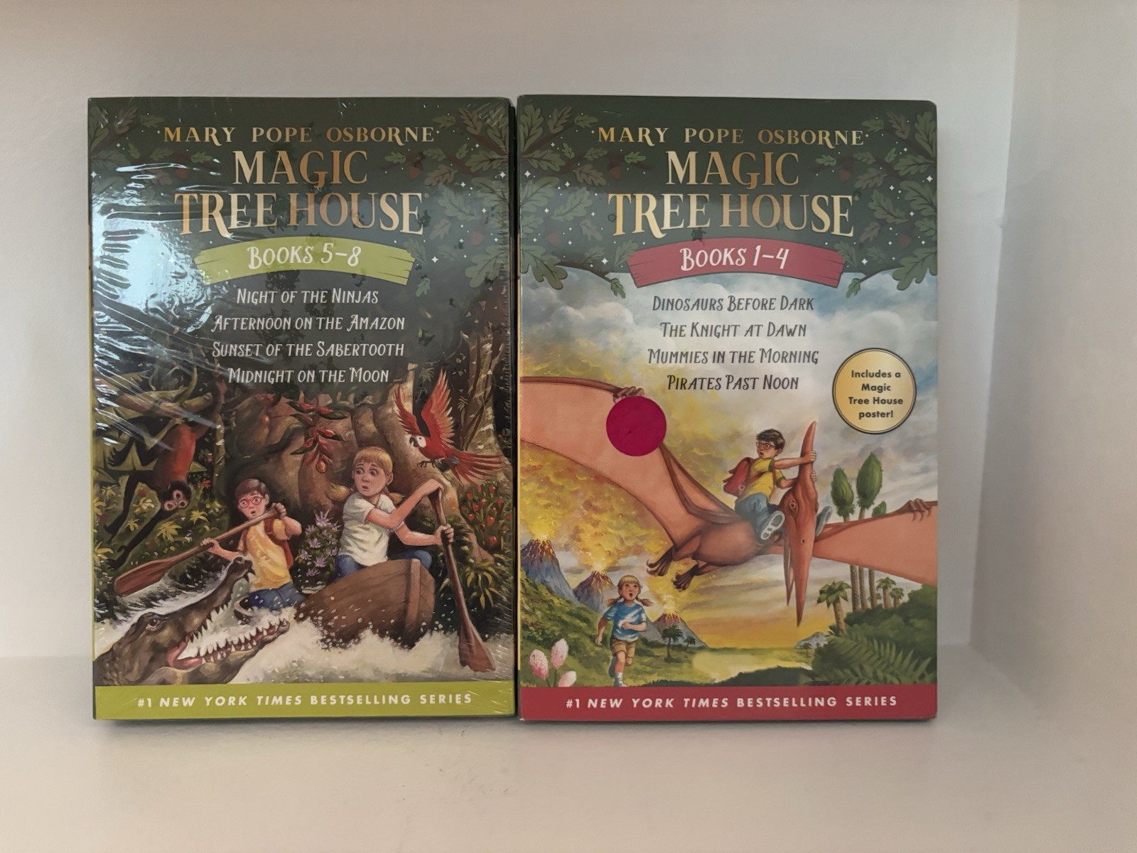 NEW Magic Tree House mini Sets, Books 1-8: Dinosaurs Before Dark, Knight at Dawn