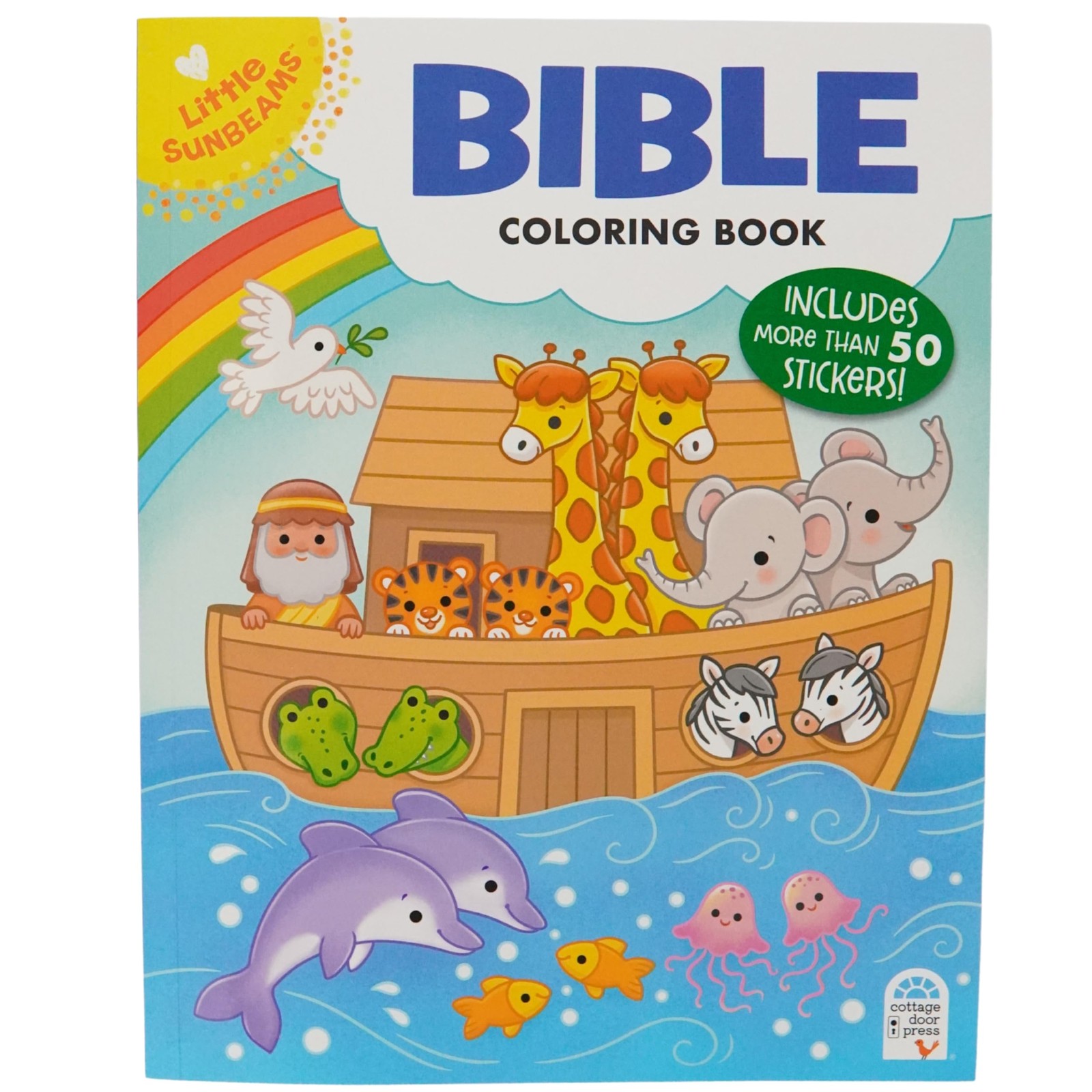 Bible Coloring Book With Stickers (Little Sunbeams) 128 Perforated Pull Out