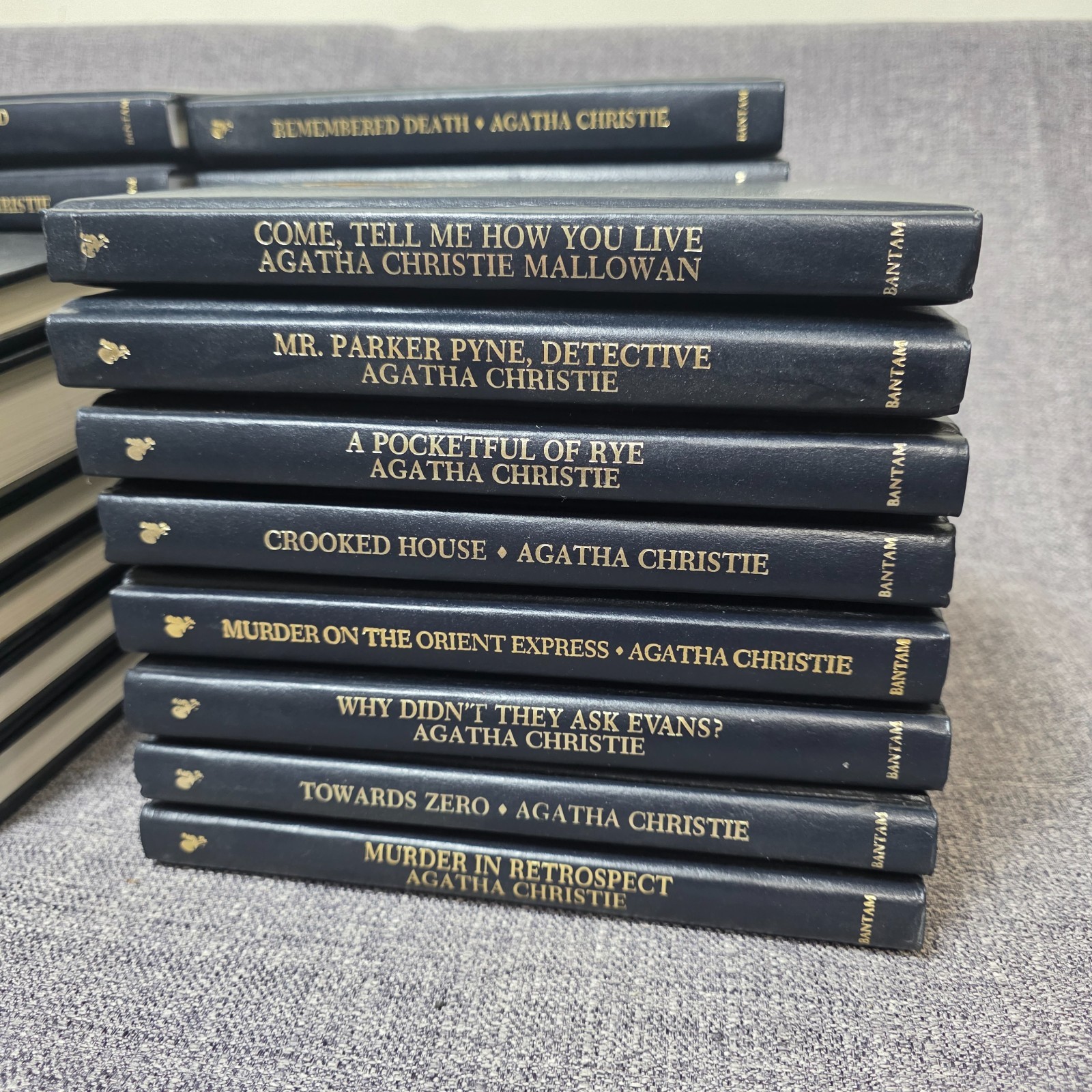 Agatha Christie Mystery Collection – Lot of 32 Books – Bantam Leatherette HC Set