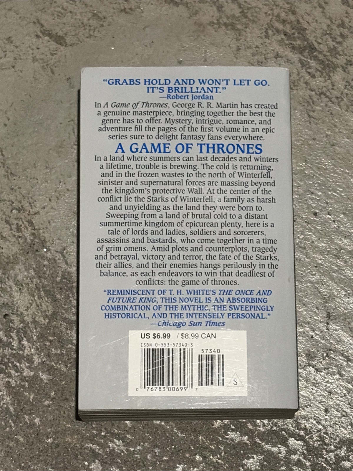 A Game of Thrones George R R Martin 1st Bantam PB Ed 12th Printing 1997