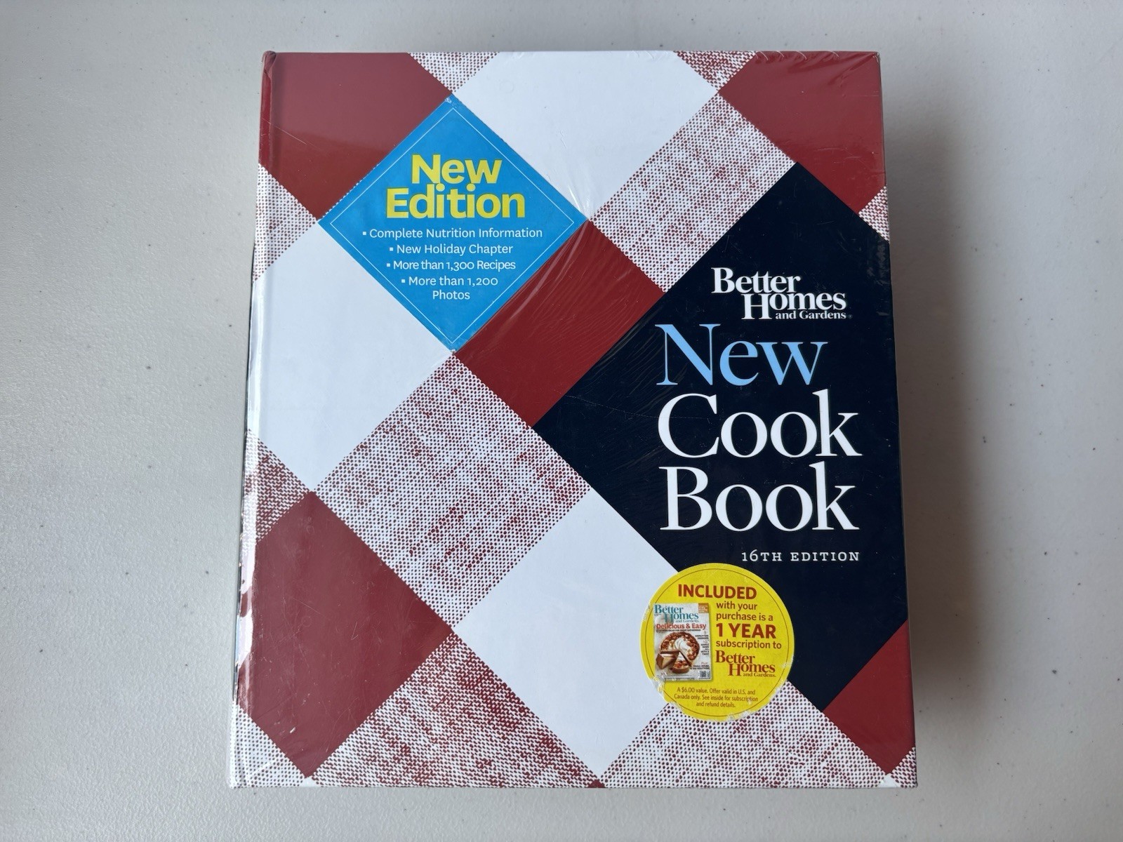 Better Homes and Gardens New Cook Book 16th Edition 5-Ring Binder HC NEW SEALED