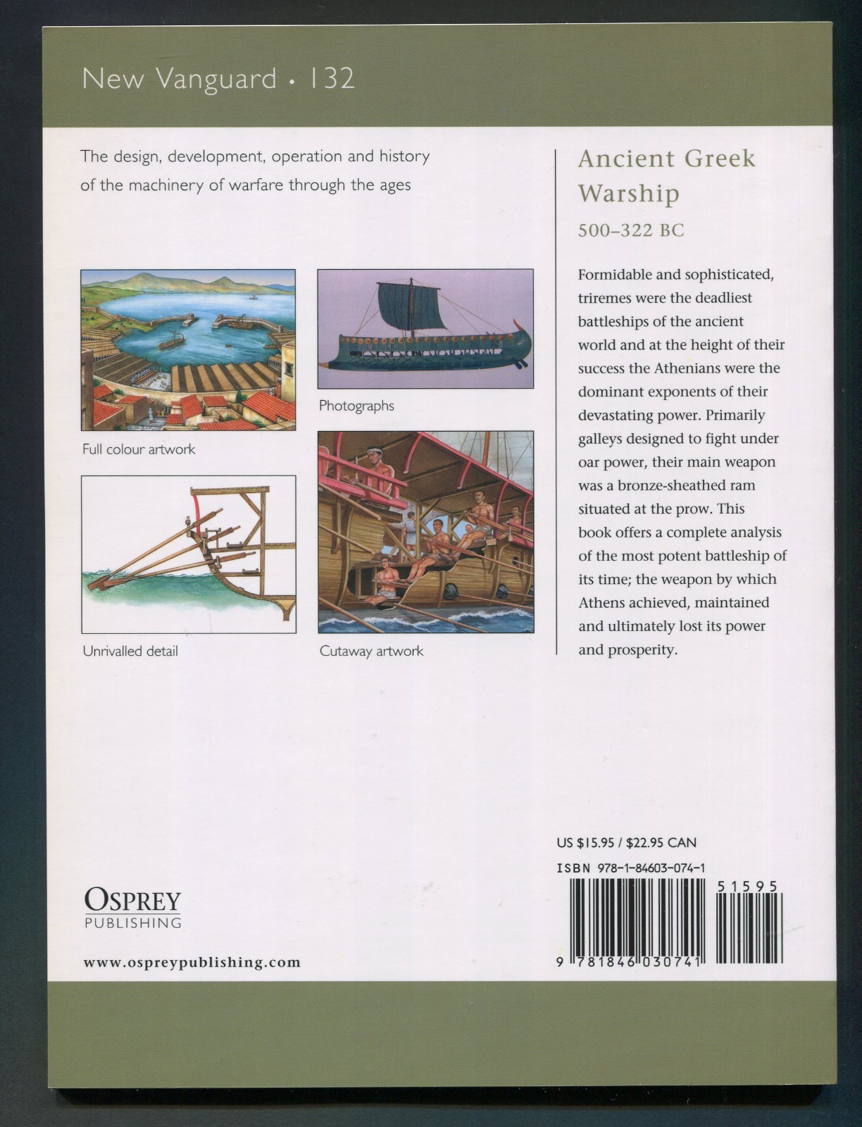 Ancient Greek Warship 500–322 BC by Nic Fields (New Vanguard Series, 132)