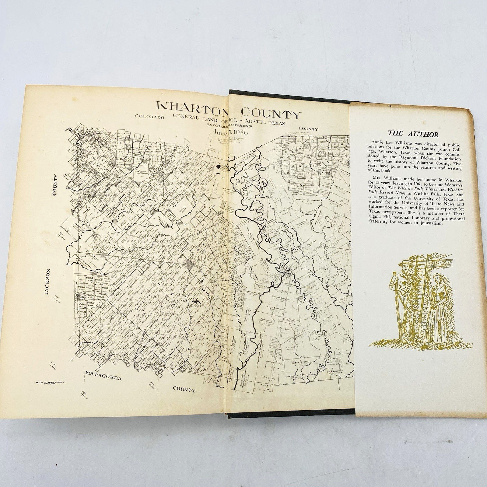 The History of Wharton County Texas 1846-1961 Annie Lee Williams Hardcover DJ