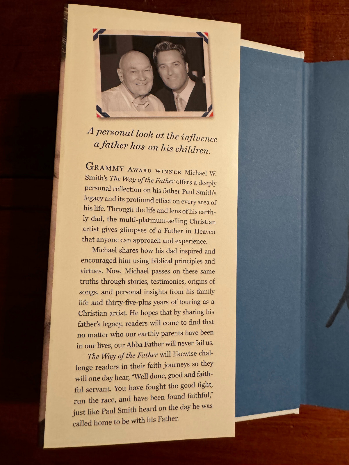 The Way of the Father-Michael W. Smith Signed Autographed Book-2021-1st Edition