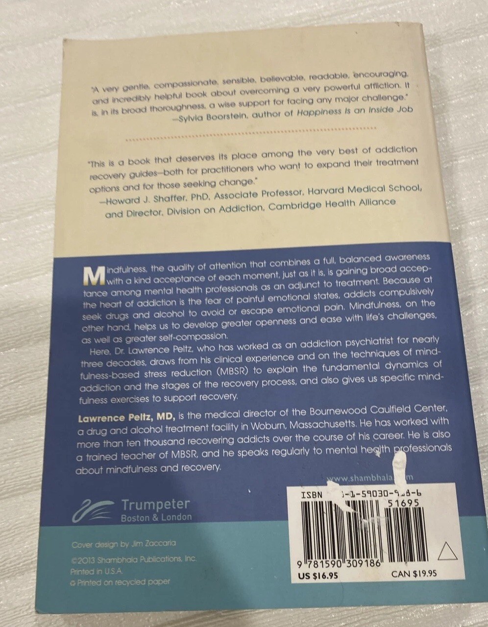 The Mindful Path to Addiction Recovery Lawrence Peltz, MD Regaining Control Life