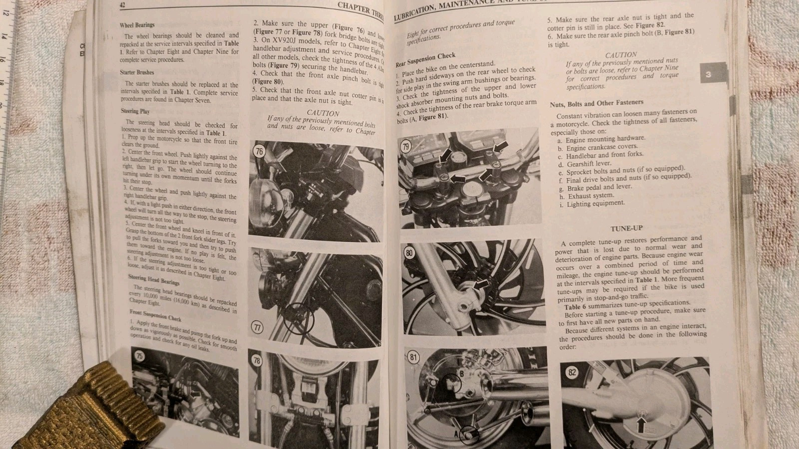 YAMAHA 1981-1999 XV535-1100 Service Manual, AS IS, Heavily Used, PB, 408p, 2001