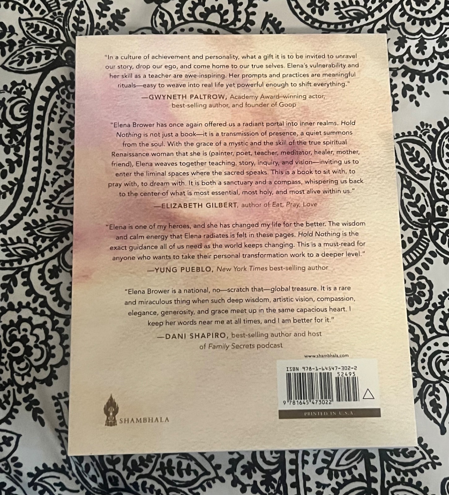 Hold Nothing: An Invitation to Let Go and Come Home to Yourself by Elena Brower