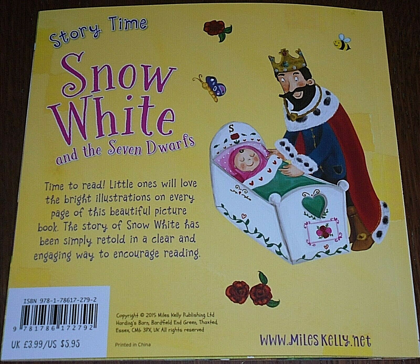 STORY TIME SNOW WHITE AND THE SEVEN DWARFS BOOK (17cm X 17cm) 2015 BRAND NEW