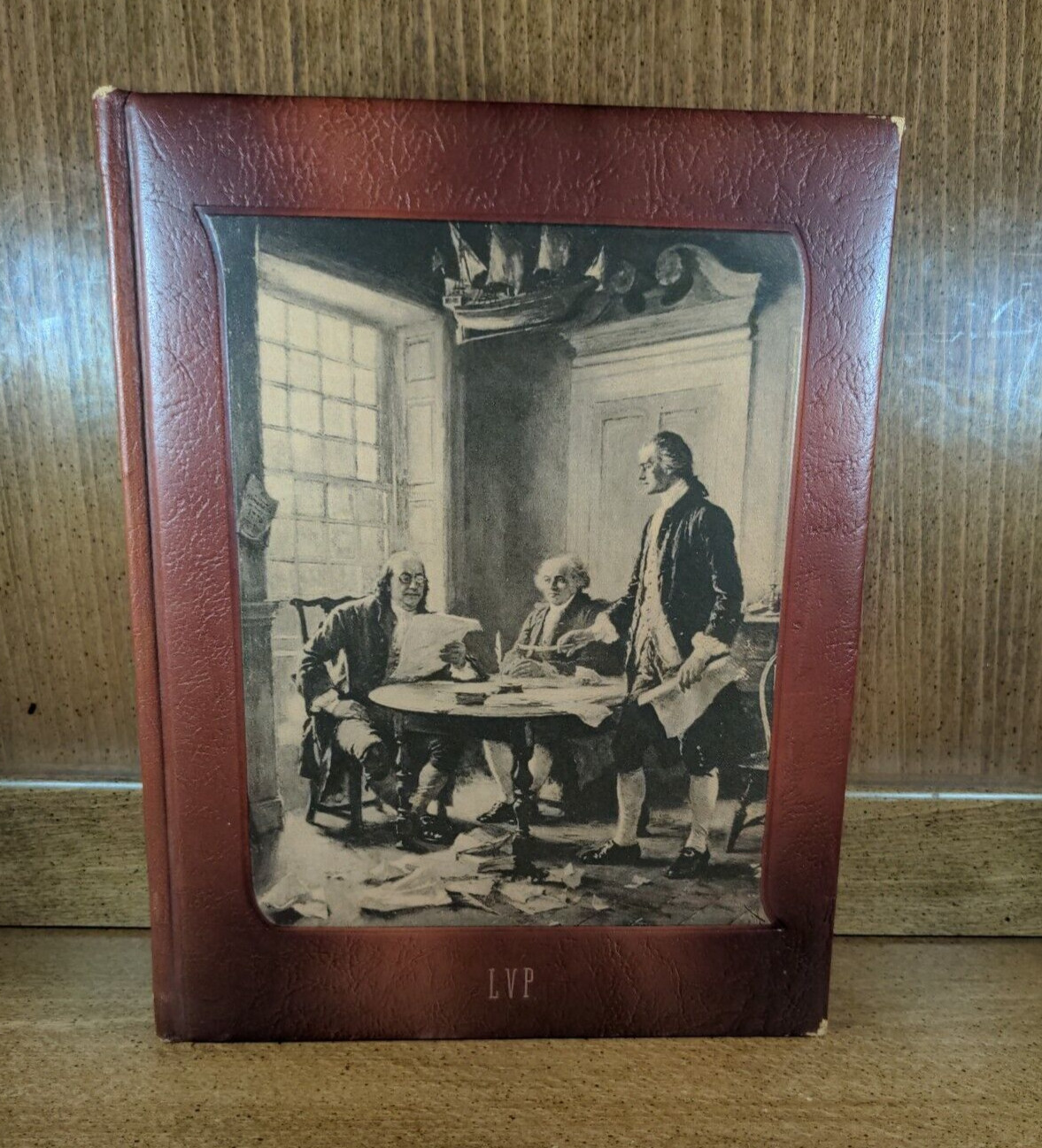 Lot of 5 Vtg American History Culture Books Leather J.G. Ferguson Publishing Co.