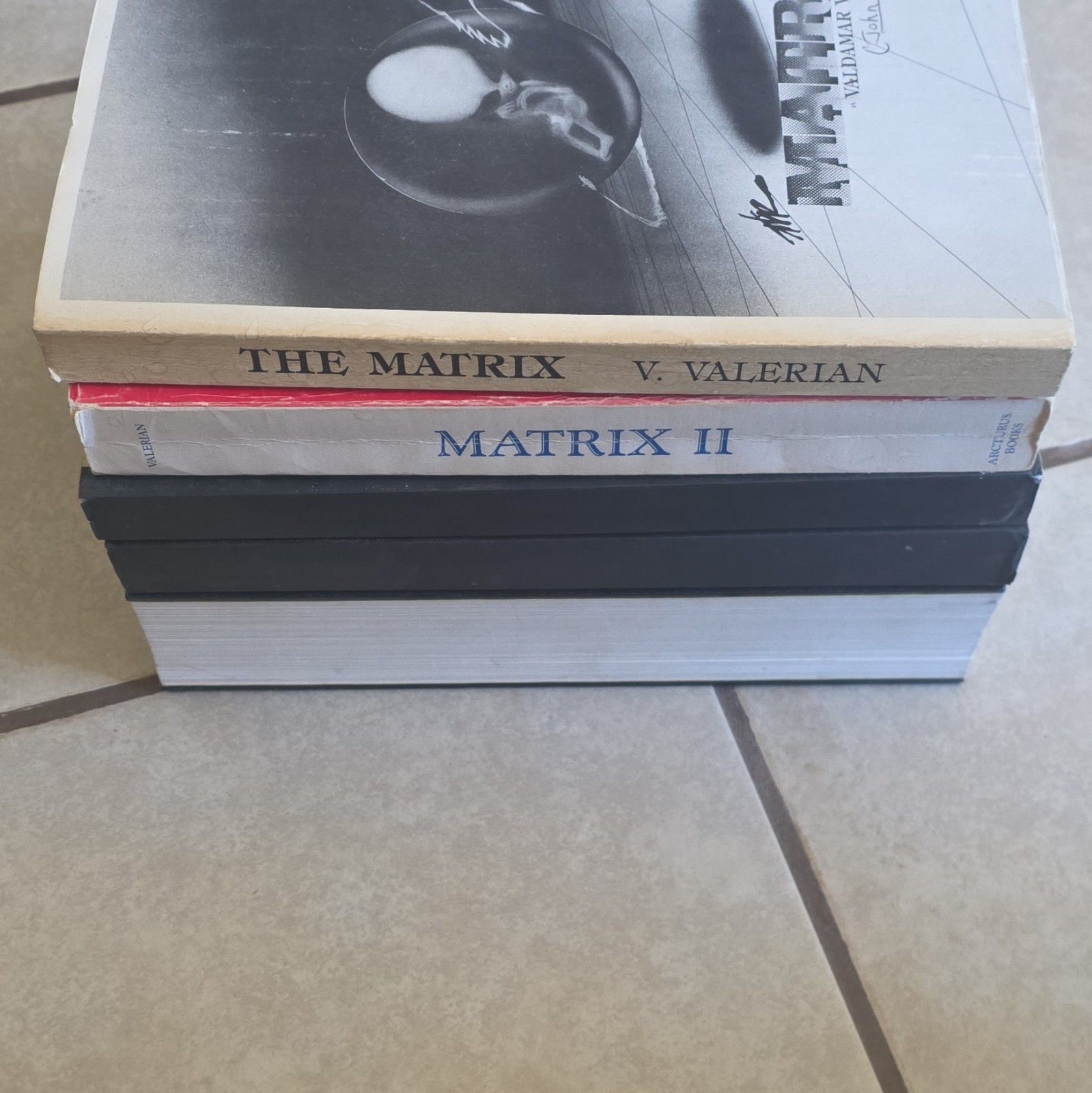 Matrix Series by Valdamar Valerian Signed number three Set of 4 Vintage Books