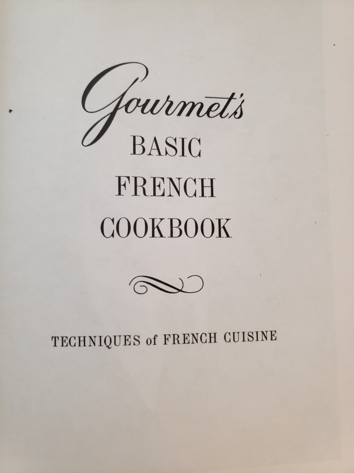 Gourmet’s Basic French Cookbook Louis Diat 1961 Hardcover Illustrated AS-IS