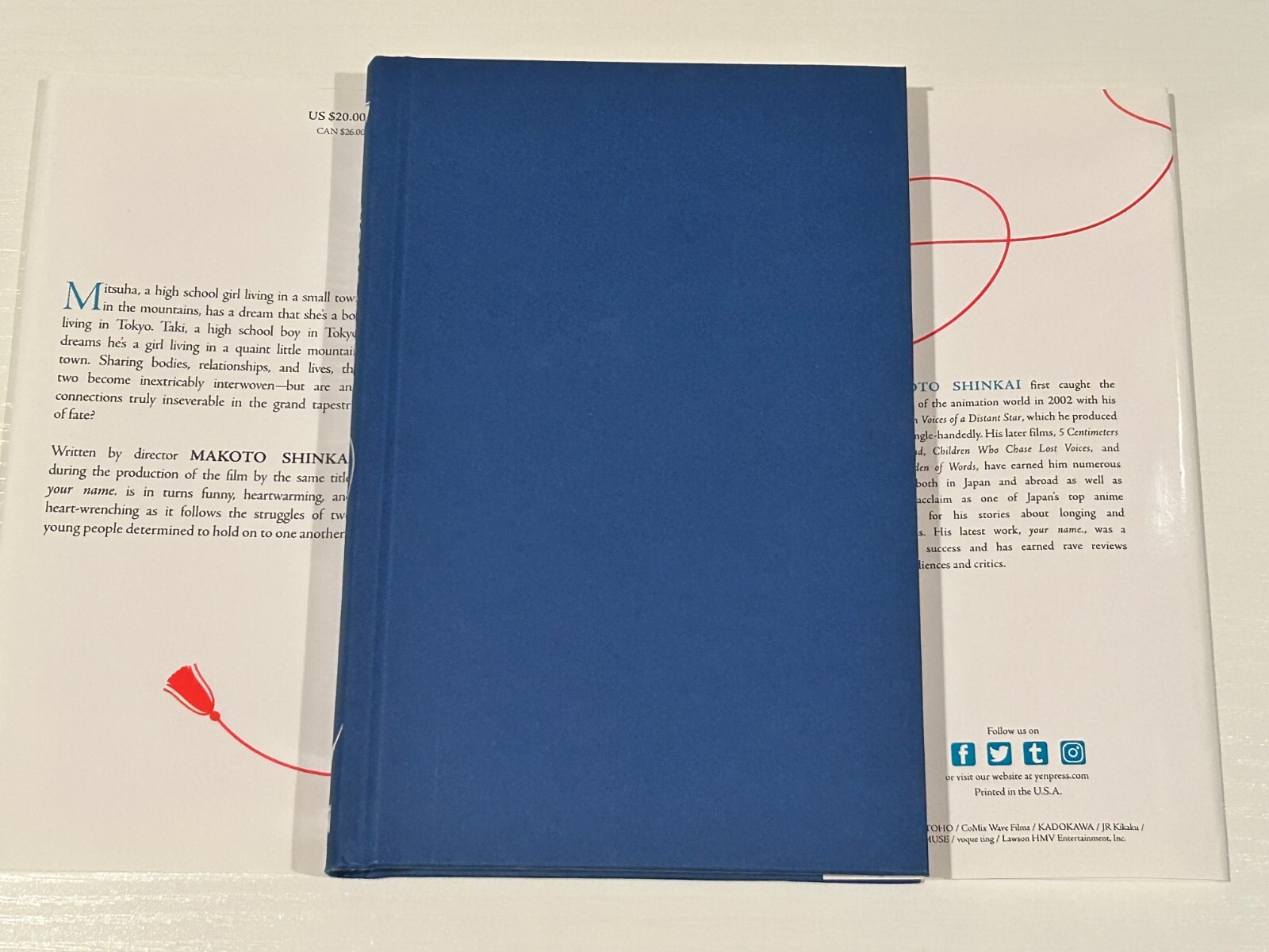 your name Light Novel – Yen On Hardcover By Makoto Shinkai NEW
