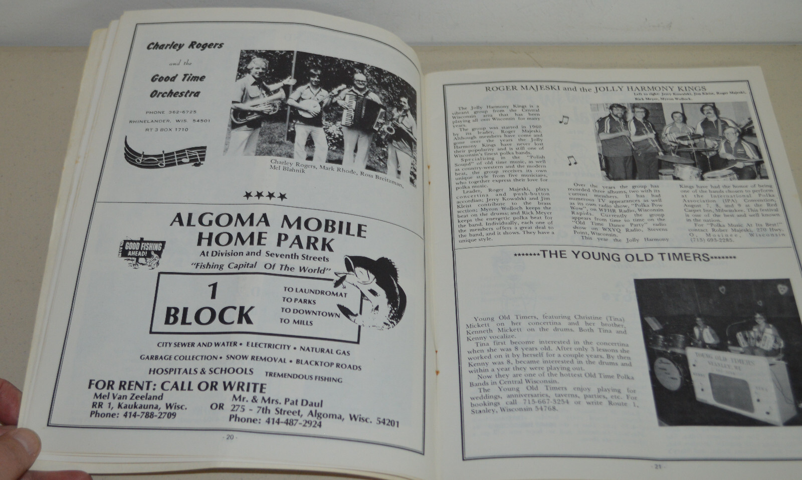 Old Time Dance Party Book Polka Advertising