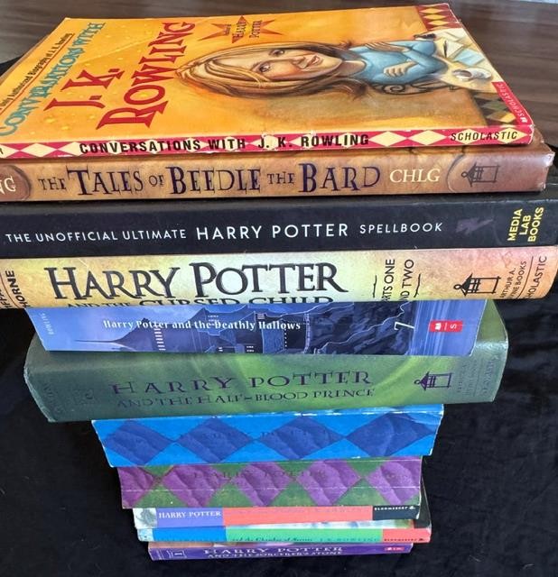 11 1-7 HARRY POTTER BOOK lot Rowling Set American PB HC Cursed Bard children kid