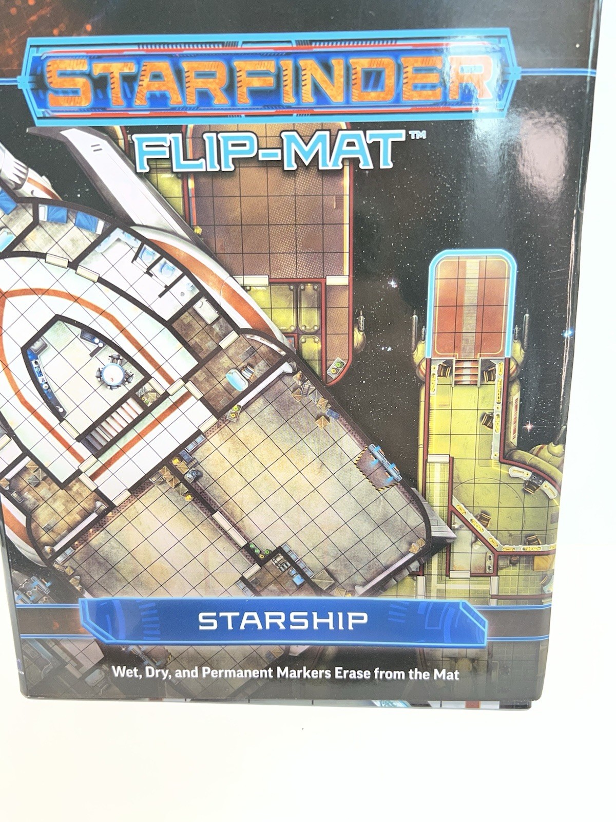 2 Starfinder Flip-Mats : Starship & Basic Terrain by Paizo Staff (2018, Game)