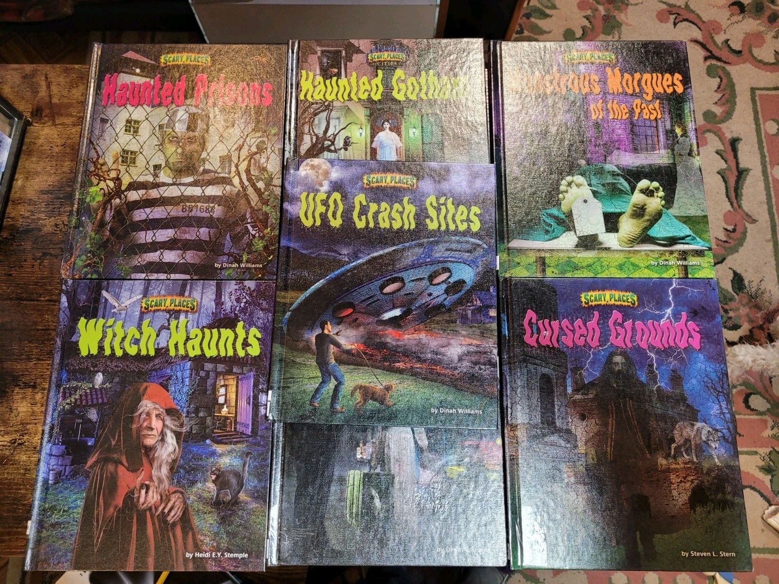 Scary Places Book Lot Of 7 HC Ex Library. GC Creepy Stations ++