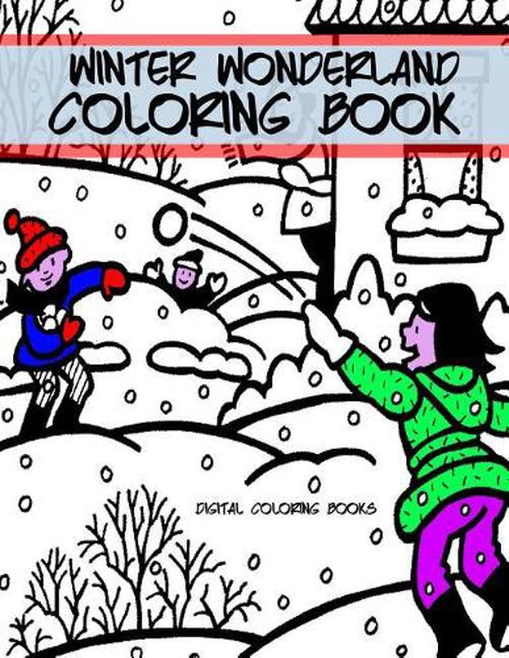 Winter Wonderland Coloring Book by Digital Coloring Books (English) Paperback Bo