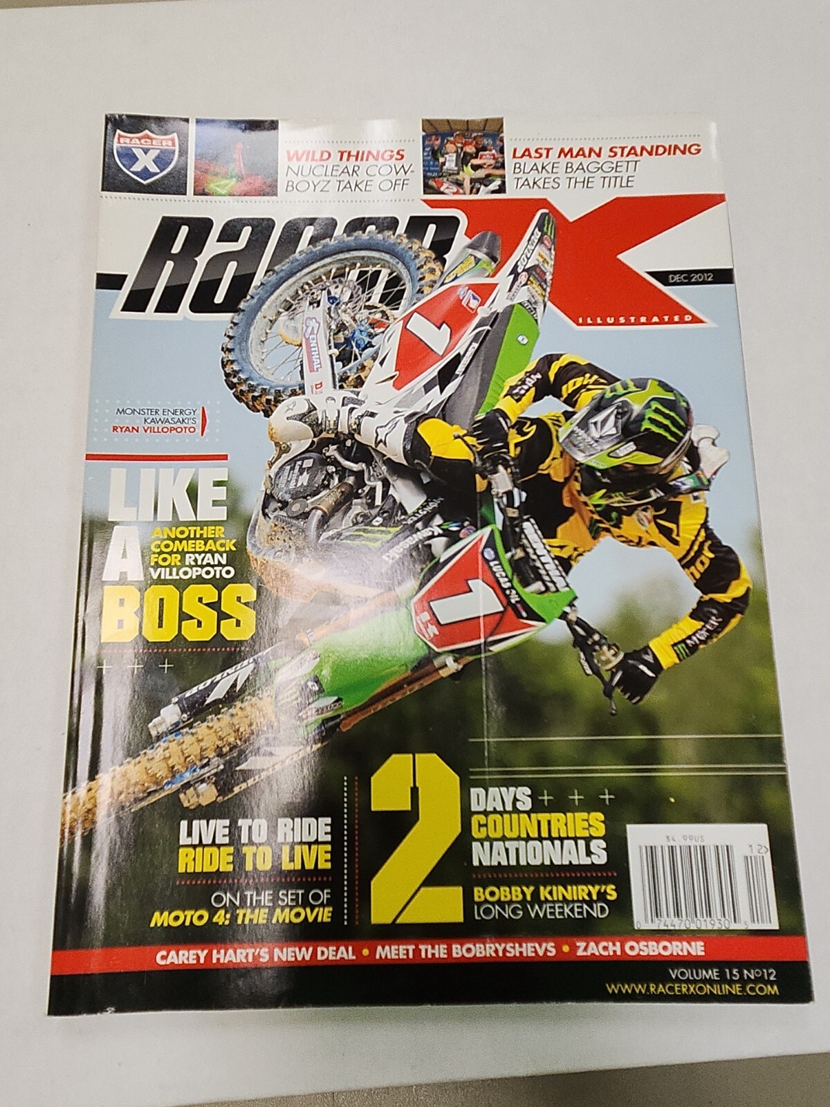 RACER X MAGAZINE DECEMBER 2012 VOL 15 NO 12 NATIONALS WRAP-UP/ RYAN…