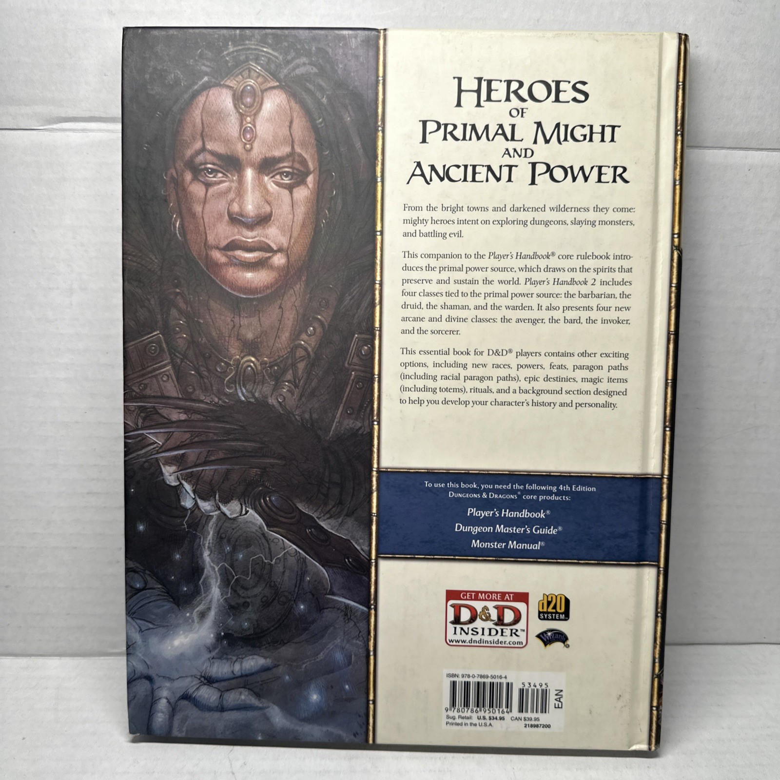 2009 D&D Dungeons & Dragons Player’s Handbook 2 4E Hardcover 1st Print