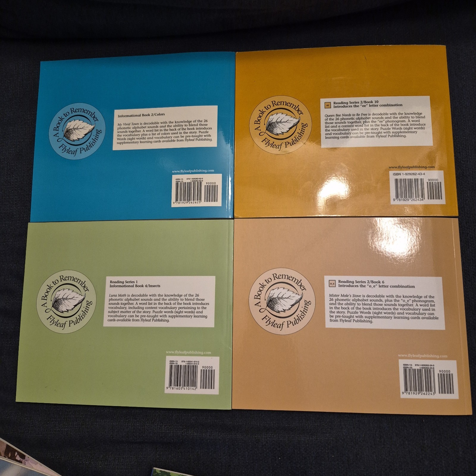 LOT OF 20 A BOOK TO REMEMBER FLYLEAF PUBLISHING DECODABLE READING HOMESCHOOL