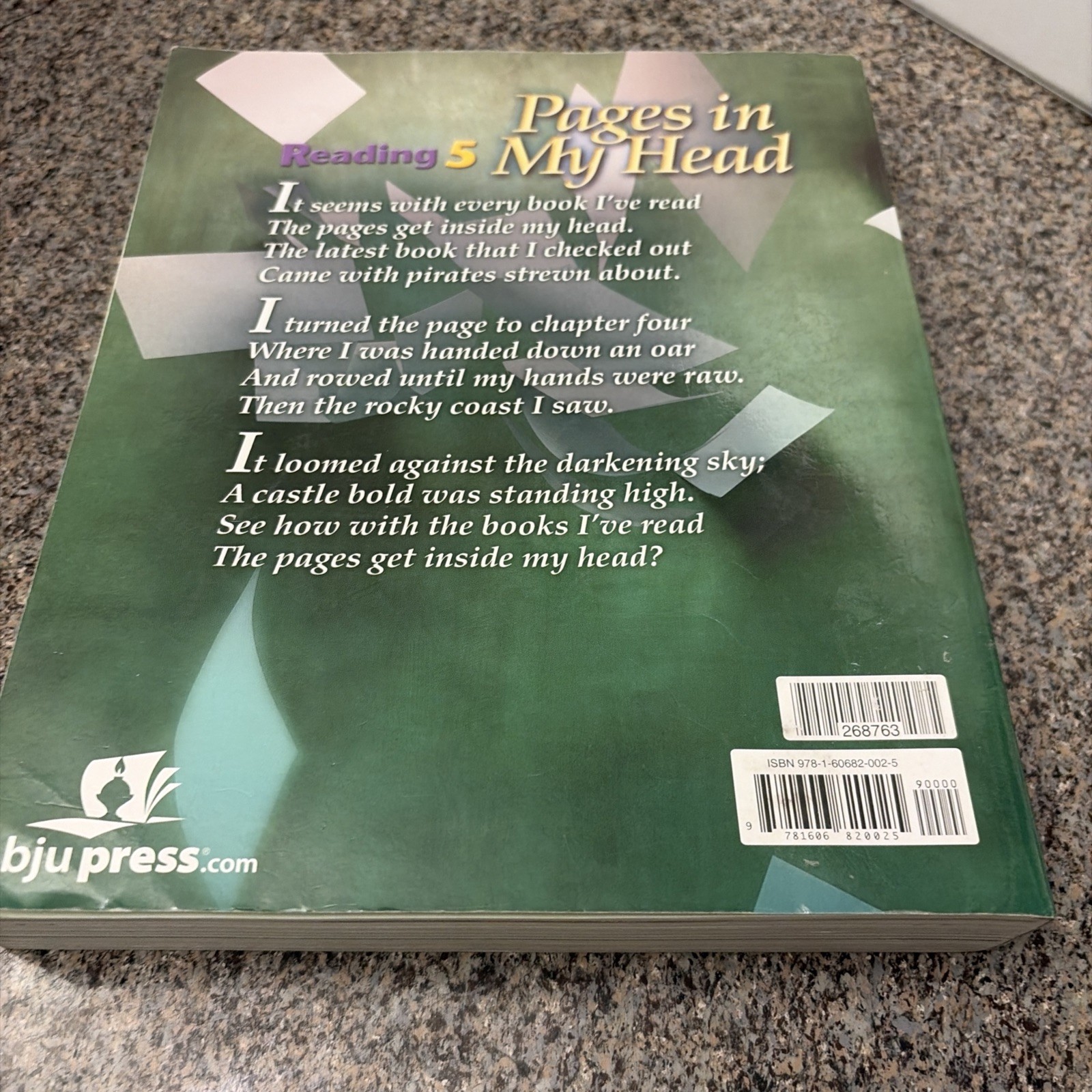BJU Reading 5, Pages in My Head, 2nd Ed.
