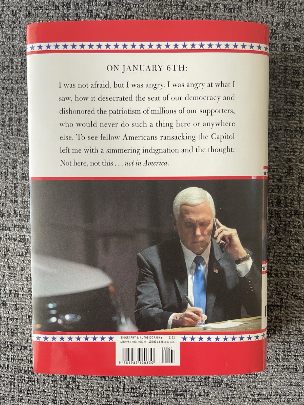 SIGNED Book So Help Me God by MIKE PENCE (HC/DJ/First Edition) Vice President
