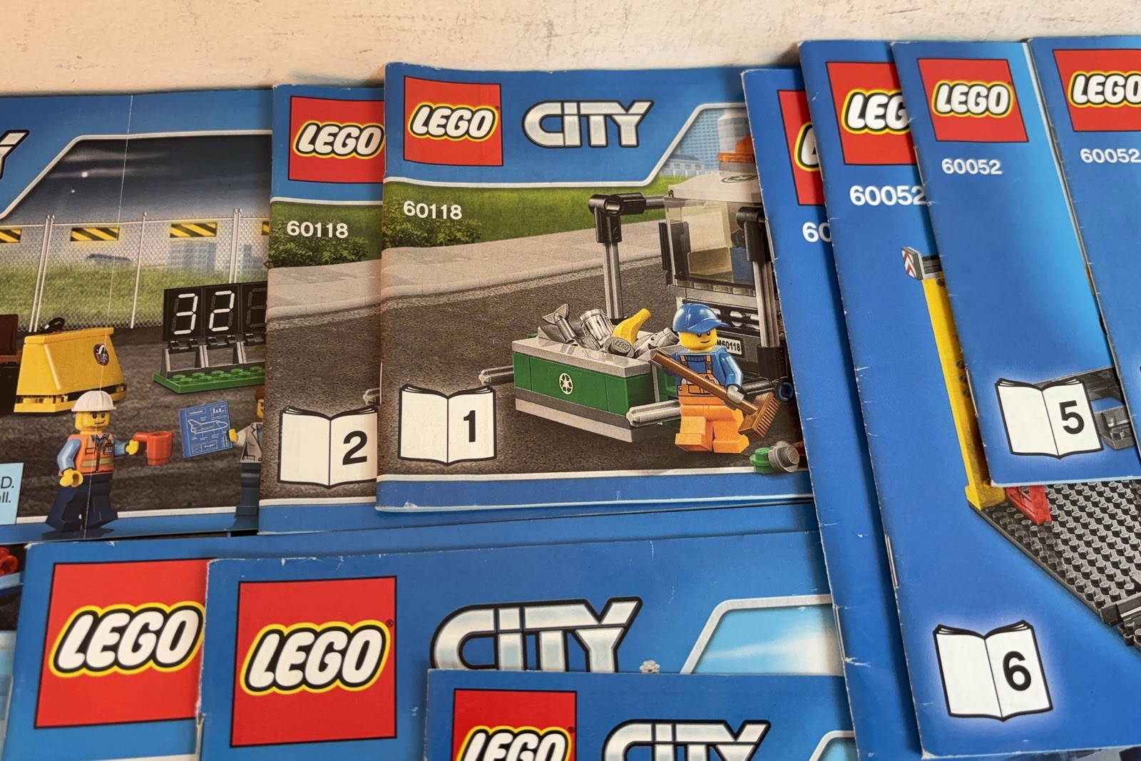 LEGO CITY Lot of 55 Manuals Instructions Booklets Only – See photos for set
