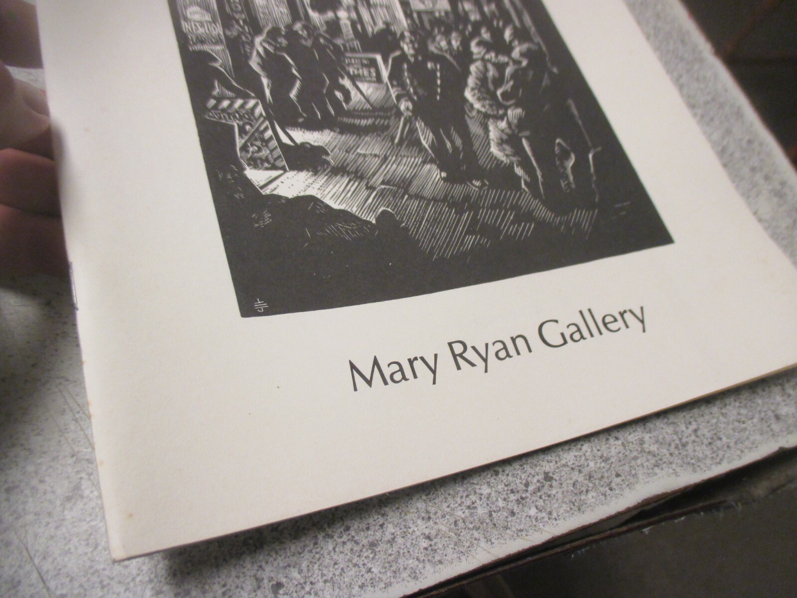 Eli Jacobs Linoleum Block Print Catalog Mary Ryan Gallery 1986 art reference