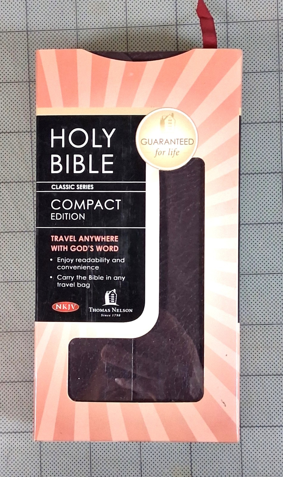 NKJV Holy Bible Compact Edition Bonded Leather Burgundy by Thomas Nelson Read!