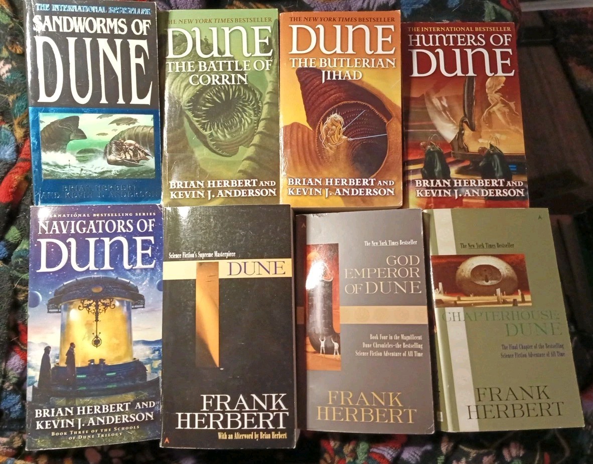 VTG Dune Series – Frank & Brian Herbert, Kevin Anderson PB Book Lot of 8
