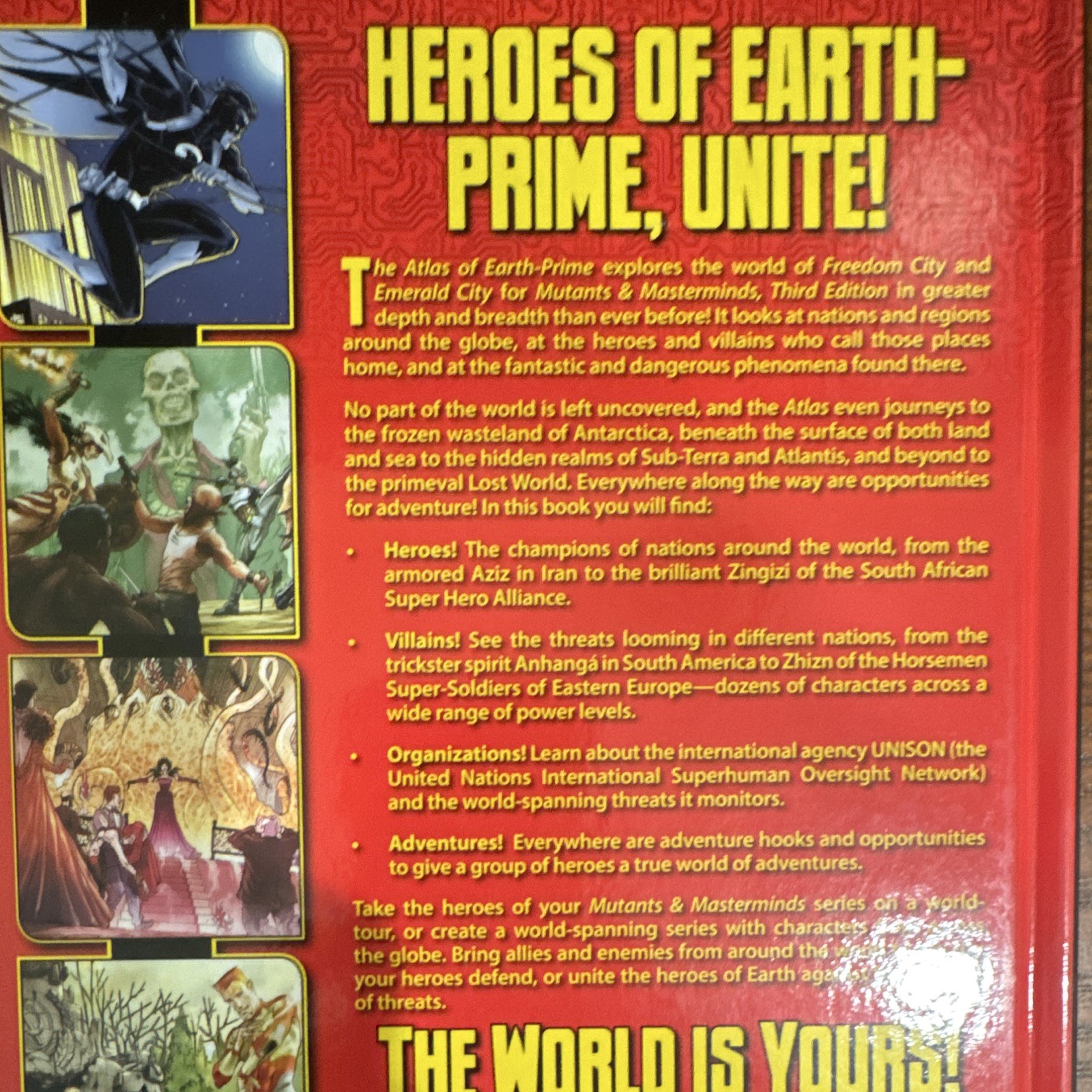 Green Ronin Mutants & Masterminds Atlas of Earth-Prime Sourcebook HC 2017 3E