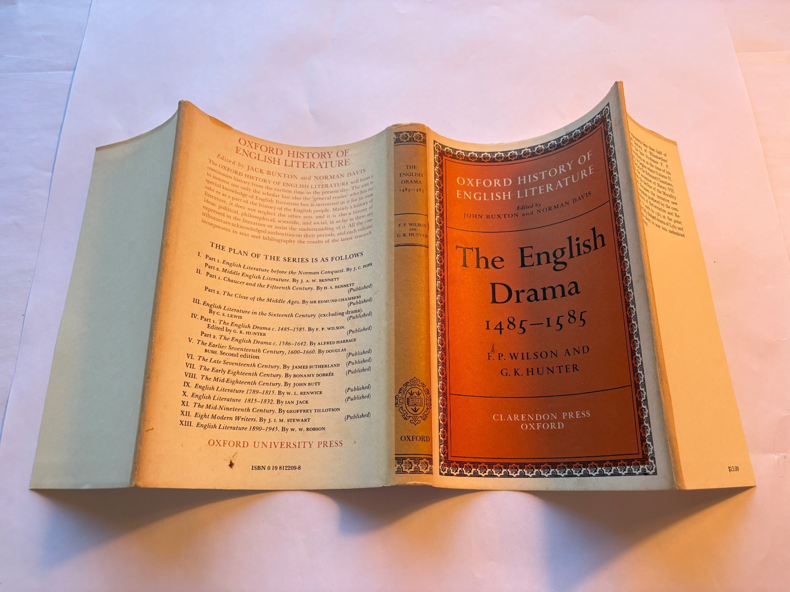 The English Drama 1485-1585 Oxford History of English Lit. 1976 New Old Stock HC