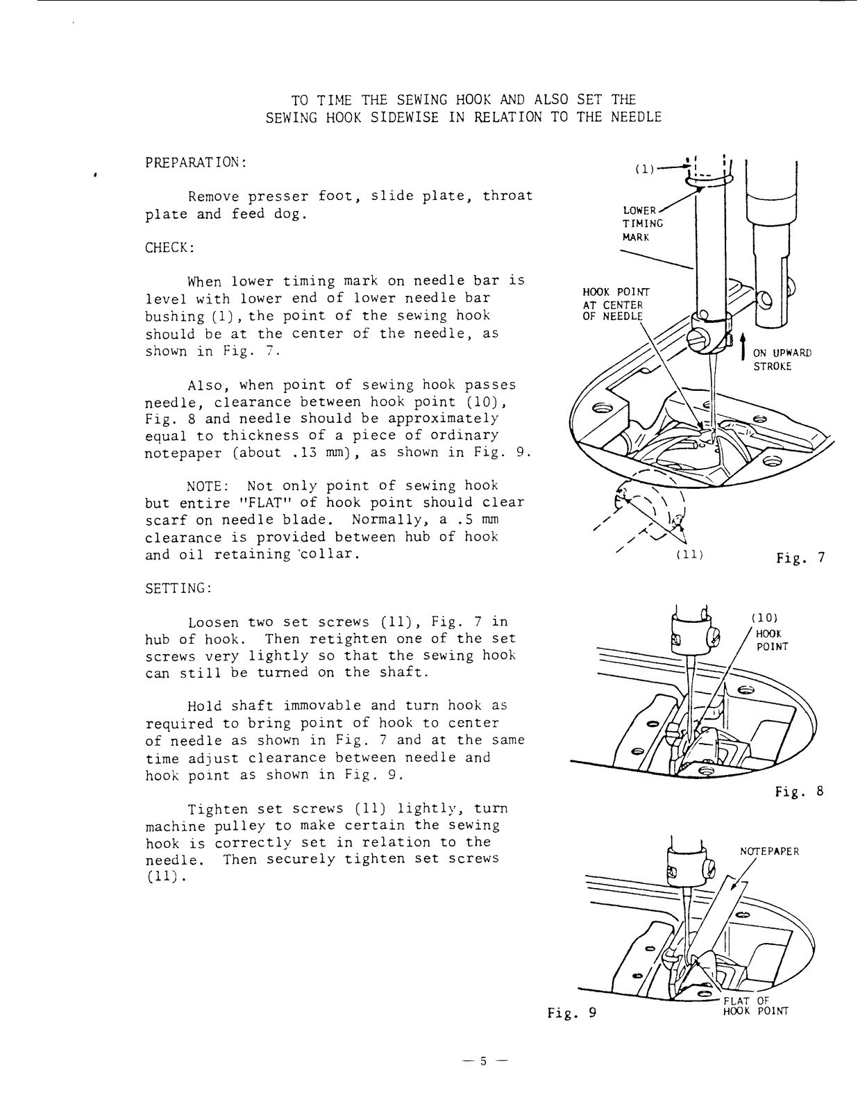 SINGER 191D Sewing Machine Service Manual STEEL BINDER – PROTECTIVE COVERED