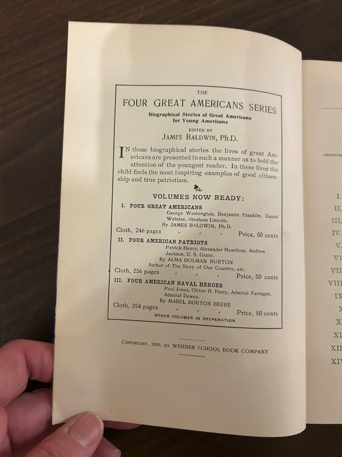 Four American Naval Heroes 1899 Paul Jones Perry Farragut Dewey Book Antique HC