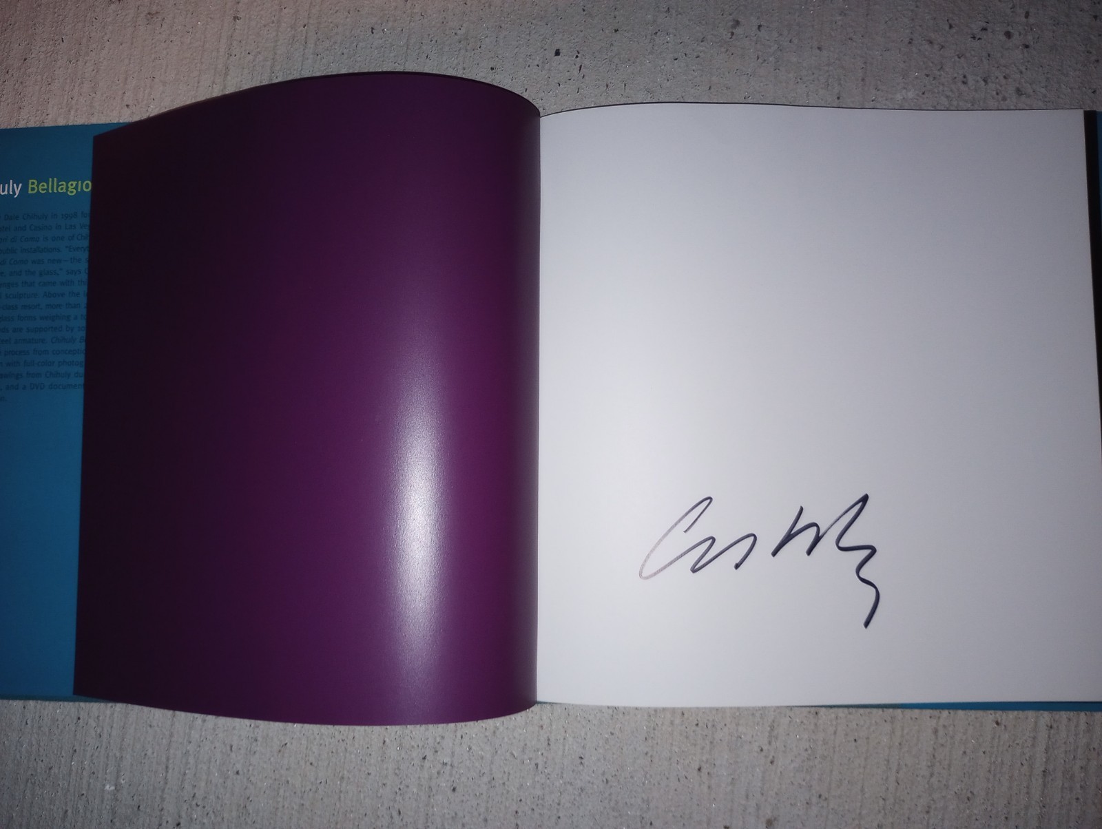 Chihuly Bellagio SIGNED by the author, With DVD 2007 Limited Hardcover VG