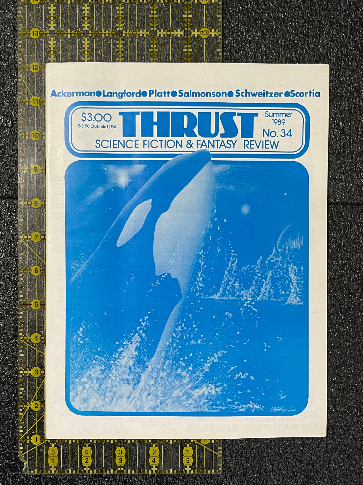 FANZINE Thrust SCIENCE FICTION FANTASY Review #34 Summer 1989 Platt illustrated
