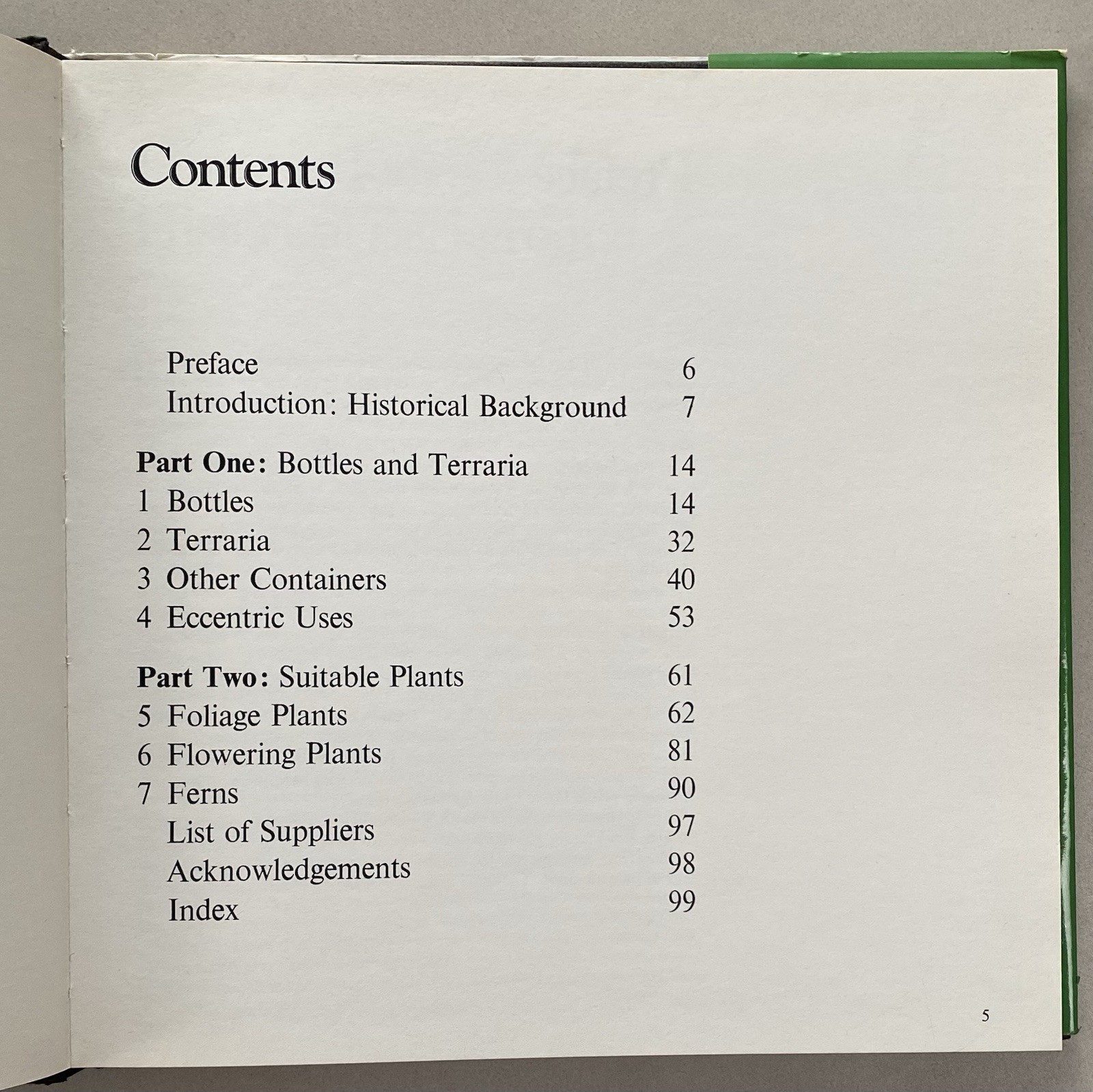 Bottle Gardens by Roger Grounds (1976 1st Ed. HCDJ) Terrariums