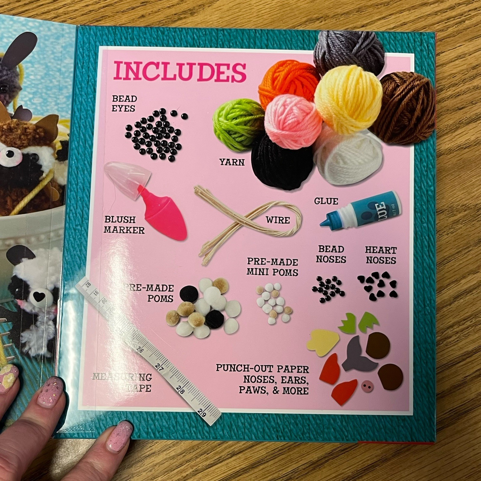 New Klutz Mini Pom-Pom Pets book and kit arts and crafts activities kids