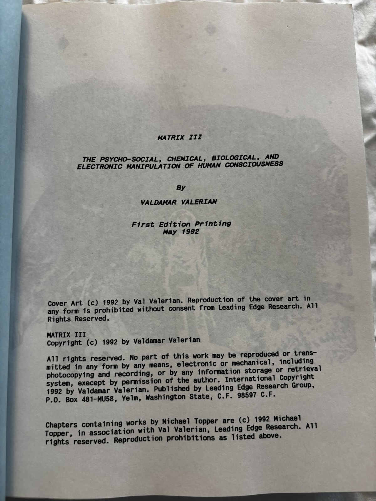 Matrix III The Psycho-Social Manipulation of Human Consciousness 1st Edition