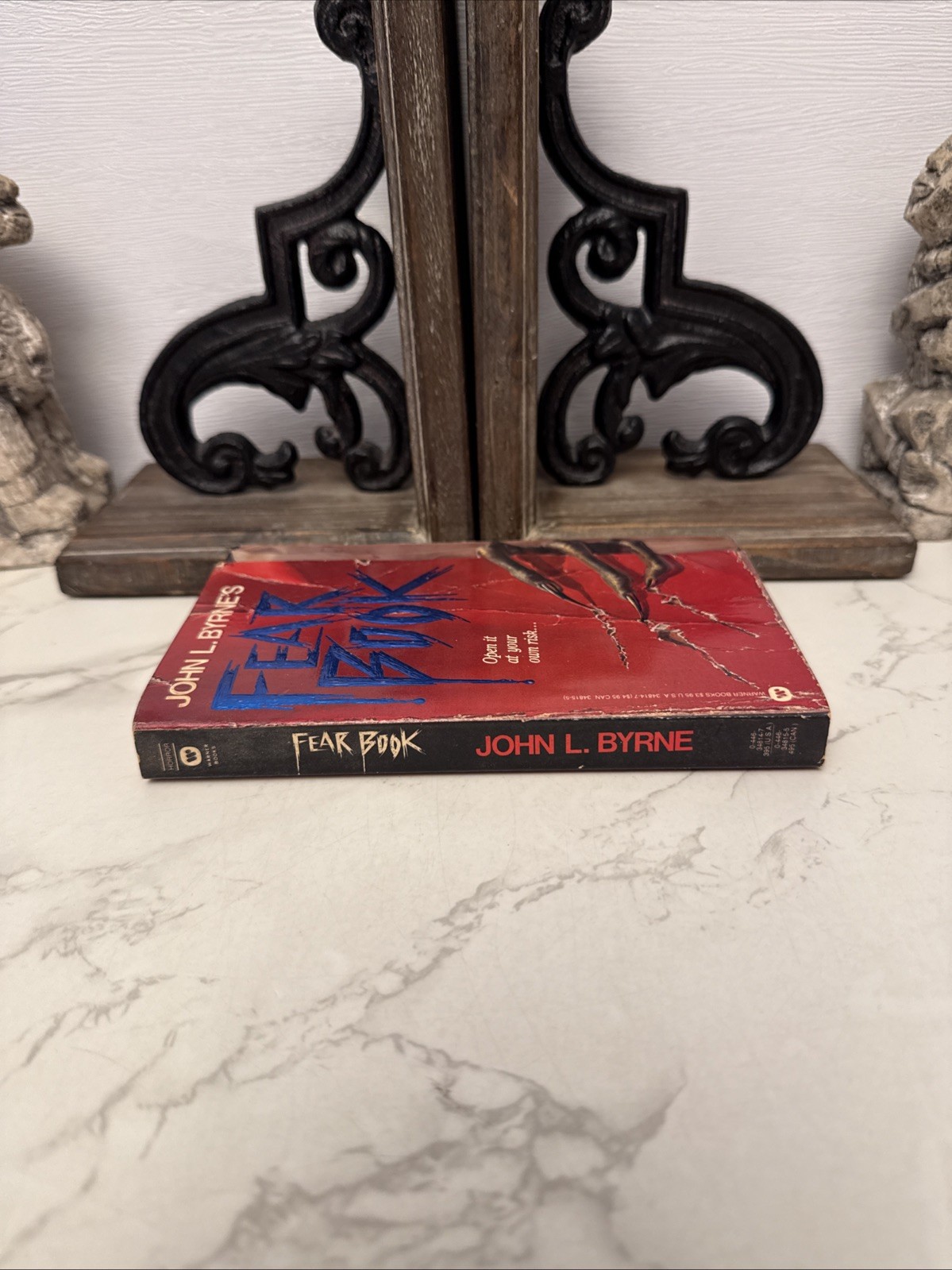 Fear Book By John Byrne 1988 First Printing Horror Warner Books Paperback