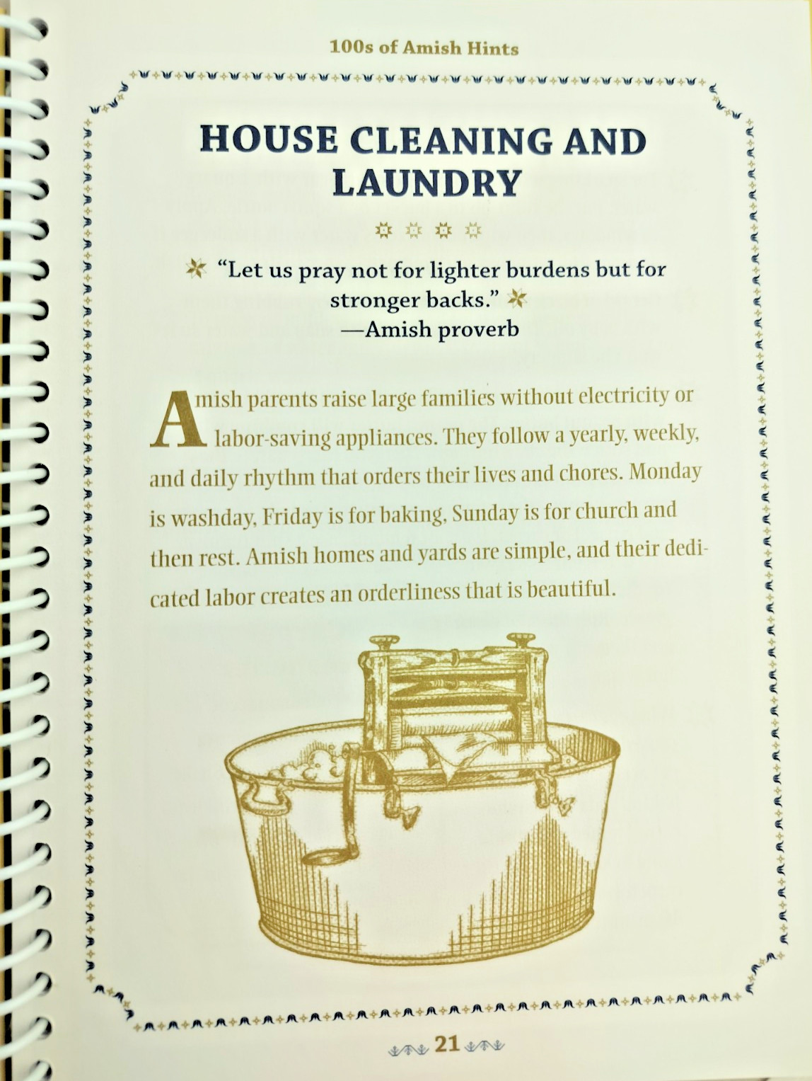“100s of Amish Hints’ Hardback Spiral Bound Book~Duncan 2011