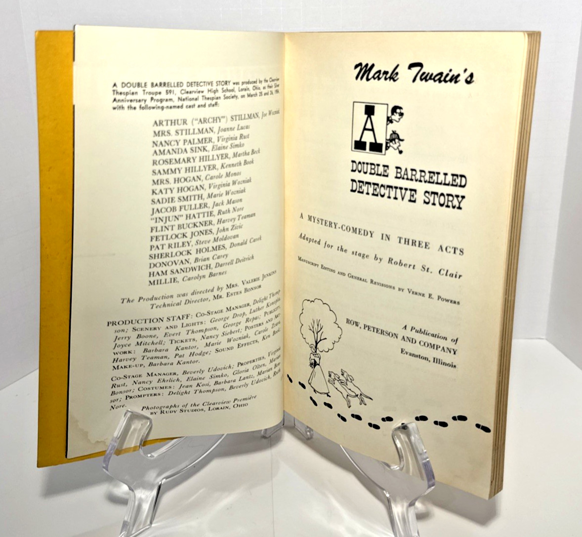 Mark Twain A Doubled Barrelled Detective Story | Play Stage Adaptation St Clair