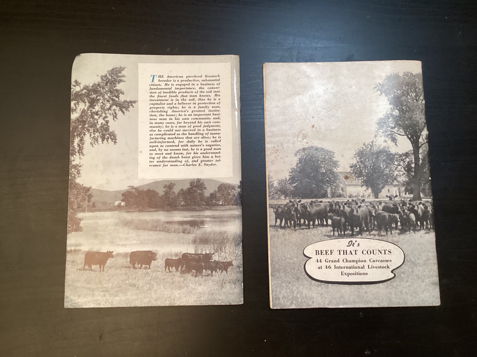 9 Vtg. 1950s Abeerdeen-Angus Books/Booklets History Rules Breeders Sales +