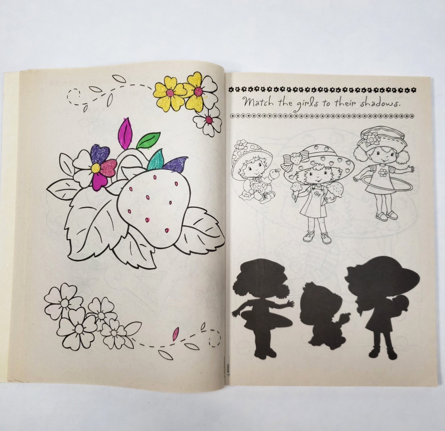 Strawberry Shortcake Coloring Book Dalmatian Press Vintage 2004 USED Berry Cool
