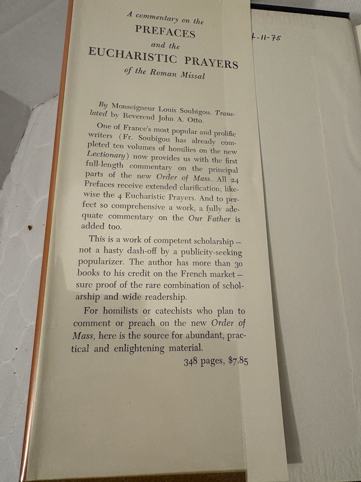 A Commentary on the Prefaces and the Eucharistic Prayers of the Roman Missal