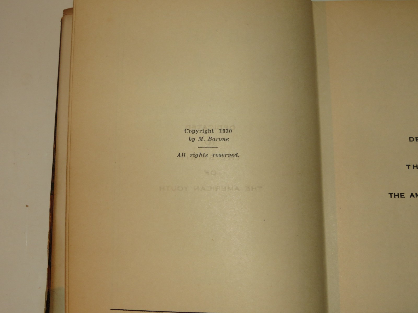 1930 Heart & Will Power Mario Barone First Edition Dust Jacket
